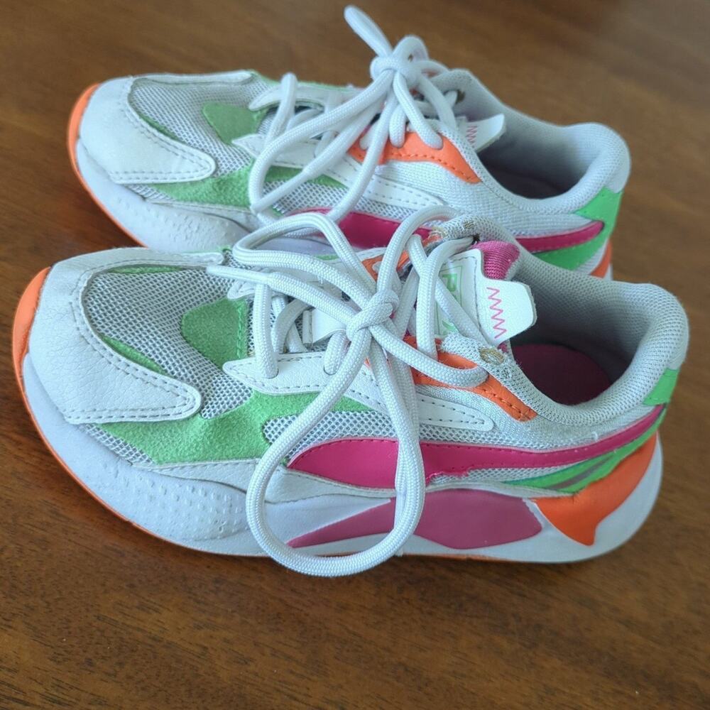 Puma Girls little kids toddle sneakers RS-X3Crazy Loco (GS) size 11C